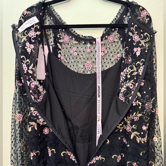 Mac Duggal size 18 Elegant Black Lace Evening Gown style 8030 - Picture 9 of 9